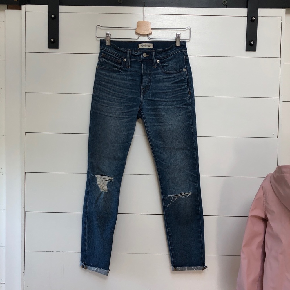 Madewell 9” High Riser Skinny Skinny Crop Jeans 24